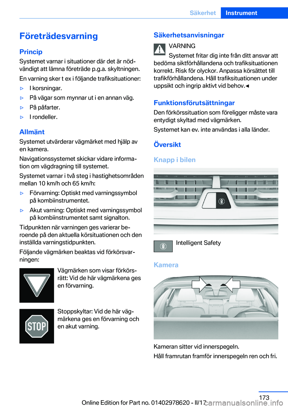 BMW 7 SERIES 2018  InstruktionsbÖcker (in Swedish) �F�
