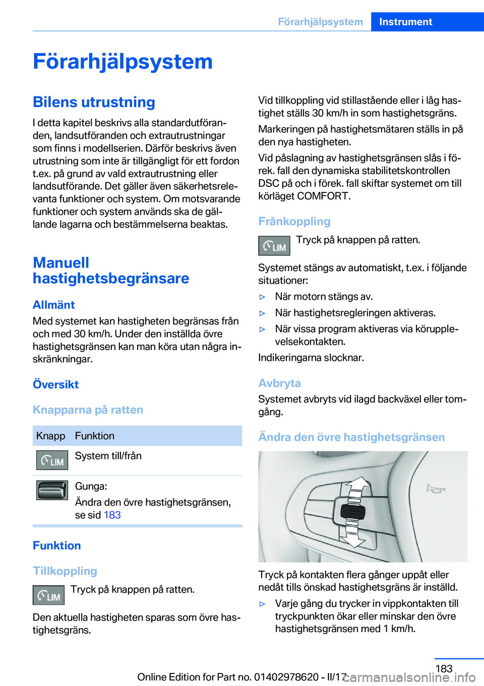 BMW 7 SERIES 2018  InstruktionsbÖcker (in Swedish) �F�