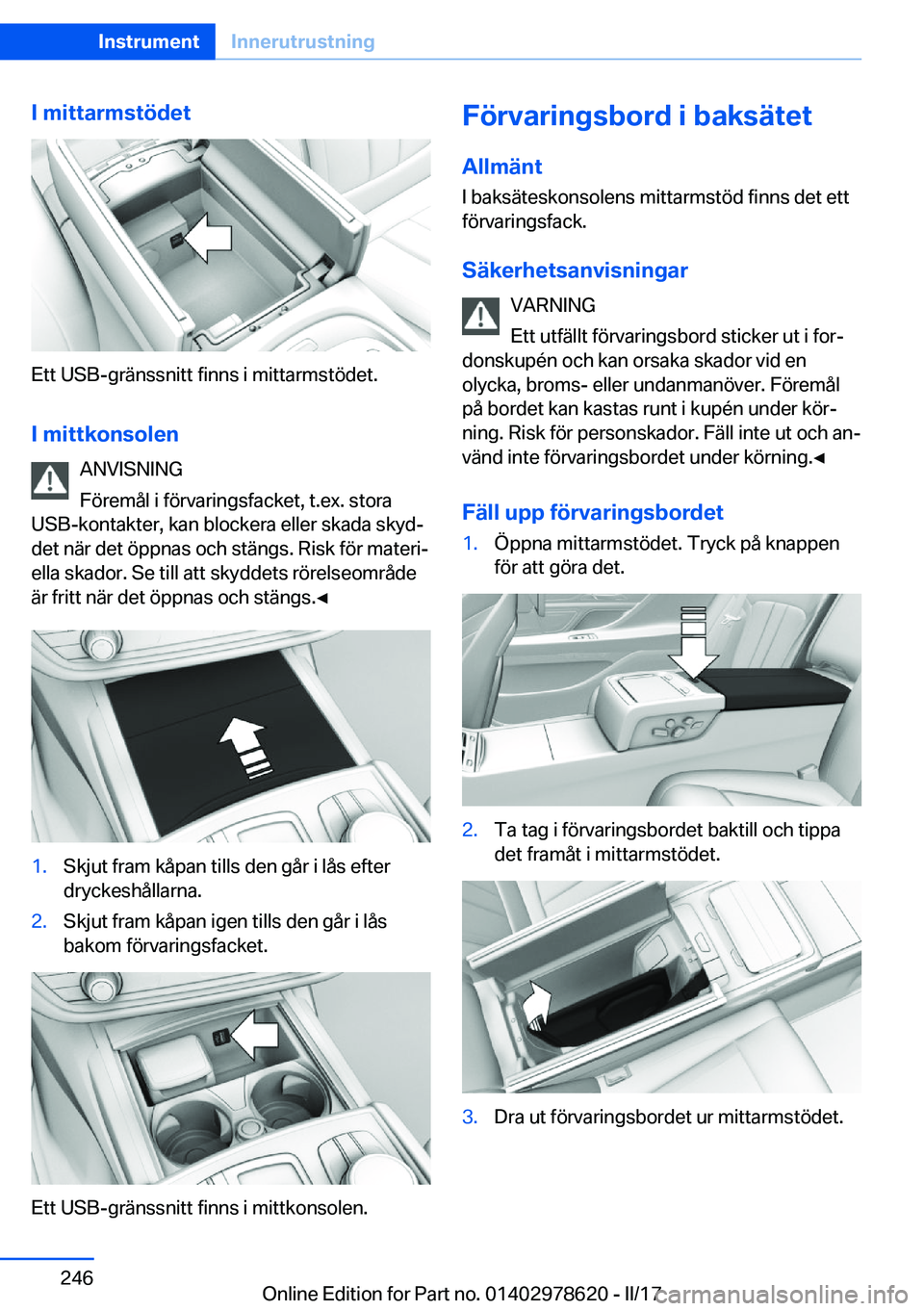 BMW 7 SERIES 2018  InstruktionsbÖcker (in Swedish) �I��m�i�t�t�a�r�m�s�t�