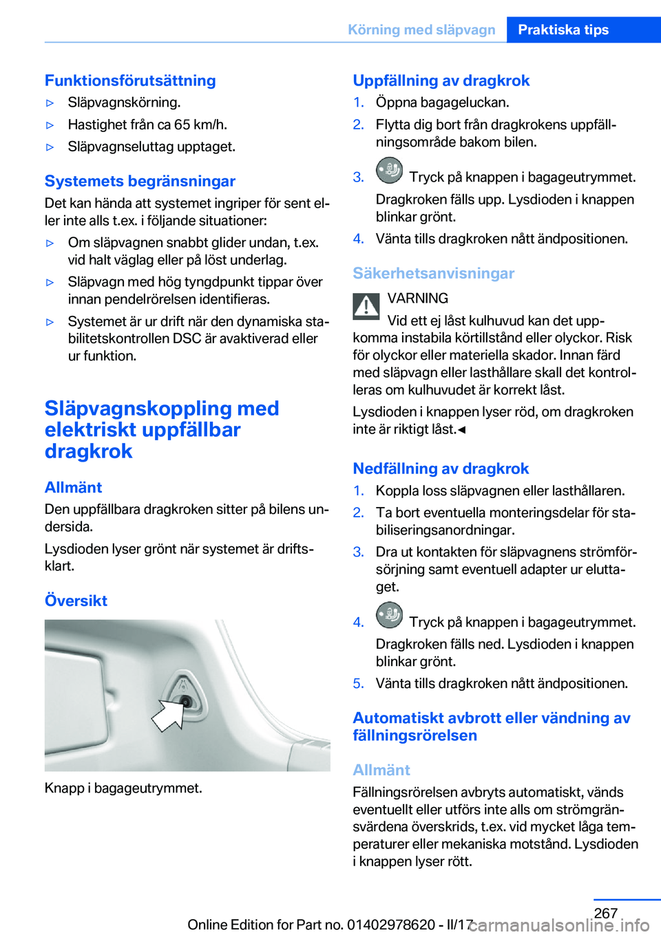 BMW 7 SERIES 2018  InstruktionsbÖcker (in Swedish) �F�u�n�k�t�i�o�n�s�f�