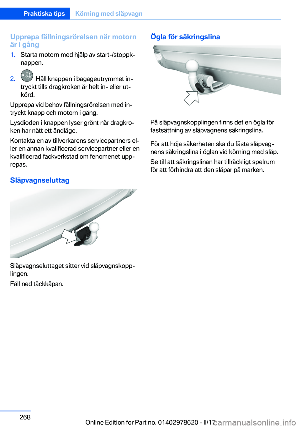 BMW 7 SERIES 2018  InstruktionsbÖcker (in Swedish) �U�p�p�r�e�p�a��f�ä�l�l�n�i�n�g�s�r�
