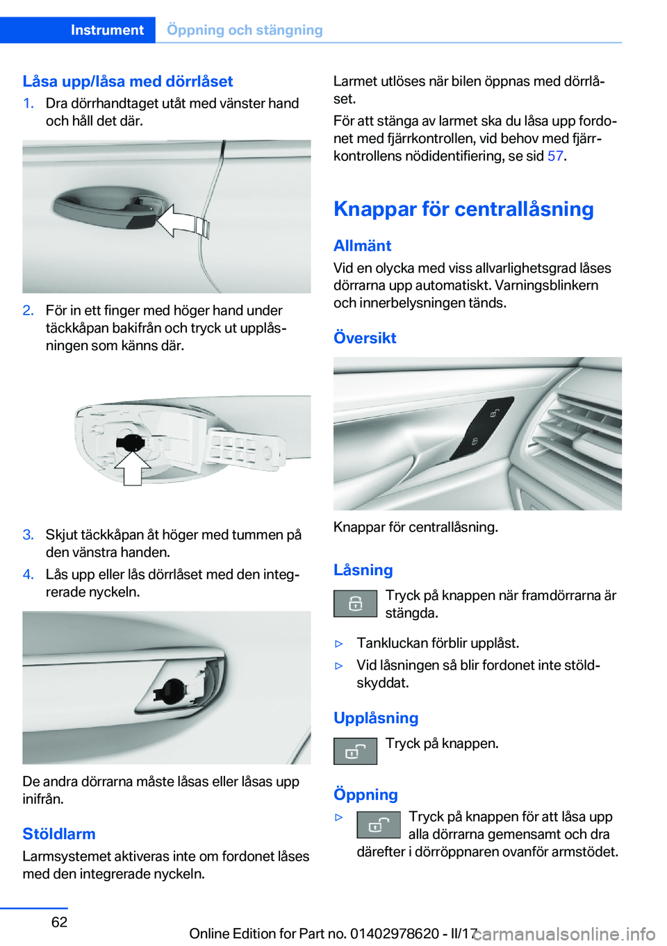 BMW 7 SERIES 2018  InstruktionsbÖcker (in Swedish) �L�å�s�a��u�p�p�/�l�å�s�a��m�e�d��d�
