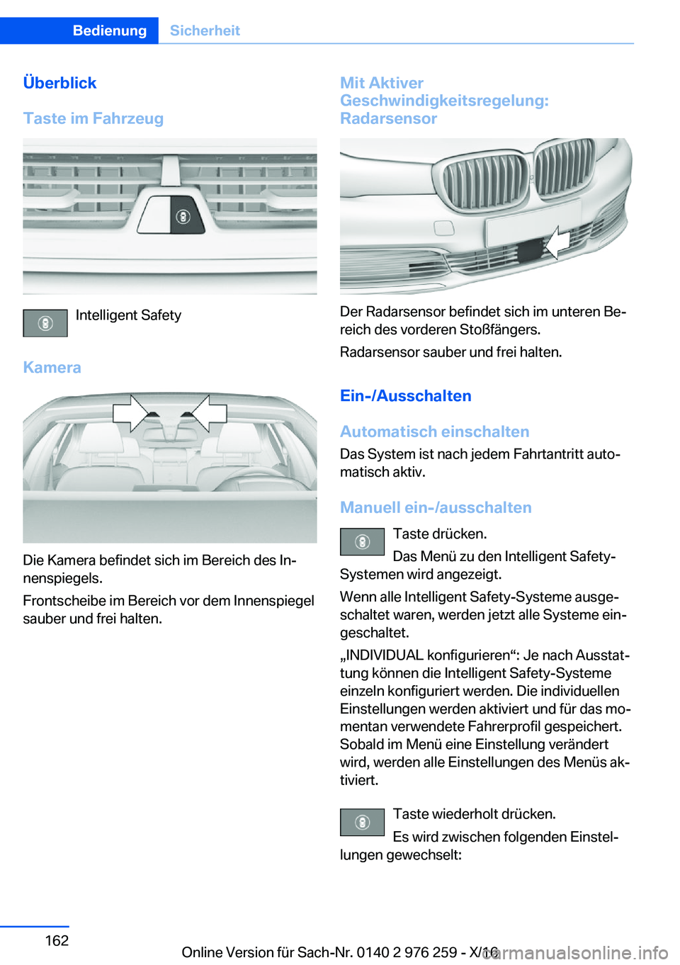 BMW 7 SERIES 2017  Betriebsanleitungen (in German) �