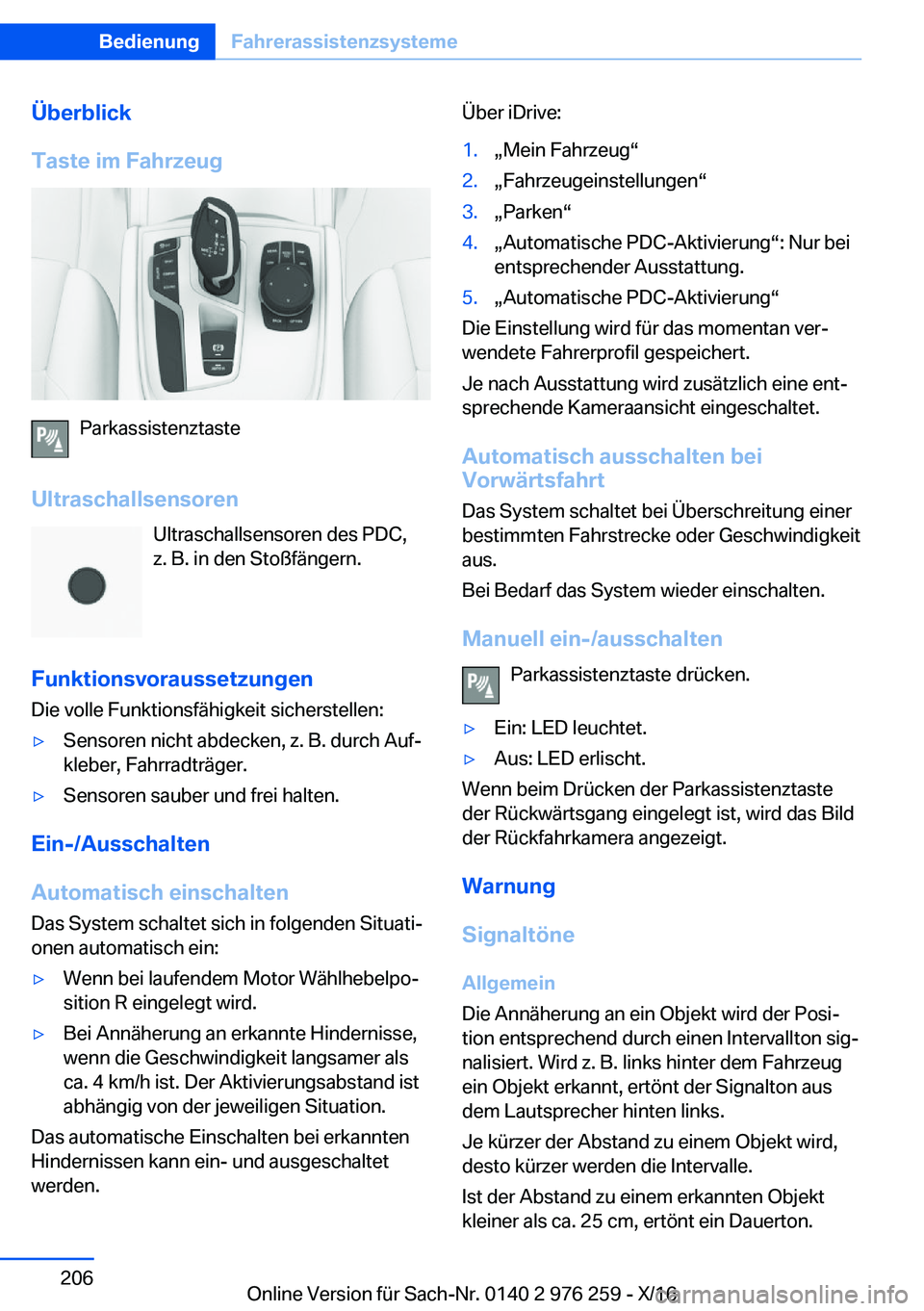 BMW 7 SERIES 2017  Betriebsanleitungen (in German) �