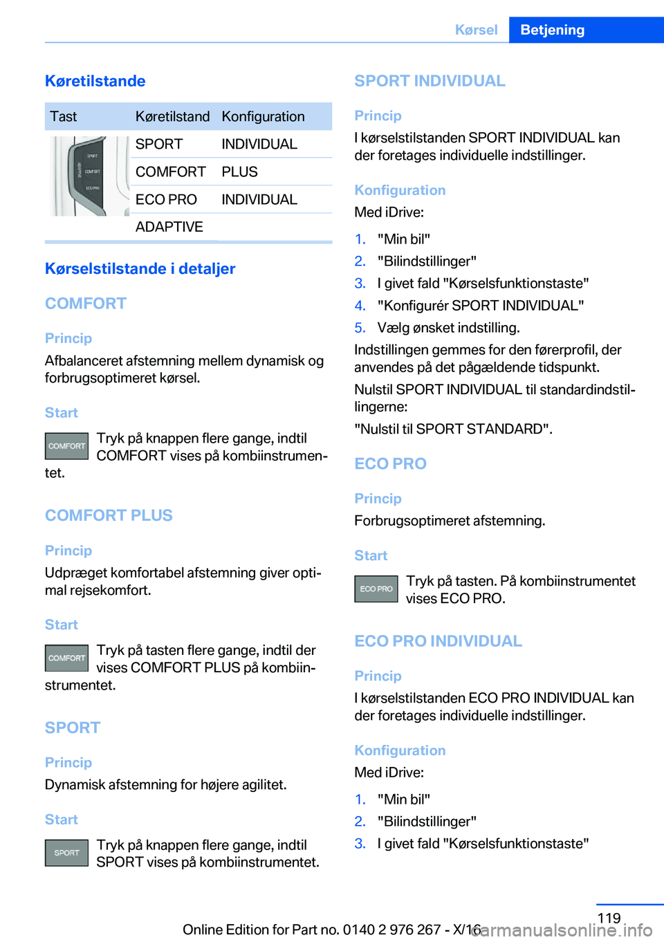 BMW 7 SERIES 2017  InstruktionsbØger (in Danish) �K�