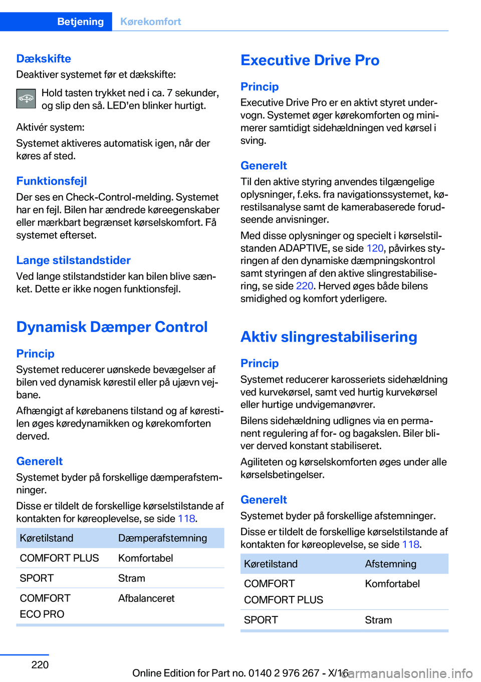 BMW 7 SERIES 2017  InstruktionsbØger (in Danish) �D�æ�k�s�k�i�f�t�e�D�e�a�k�t�i�v�e�r� �s�y�s�t�e�m�e�t� �f�