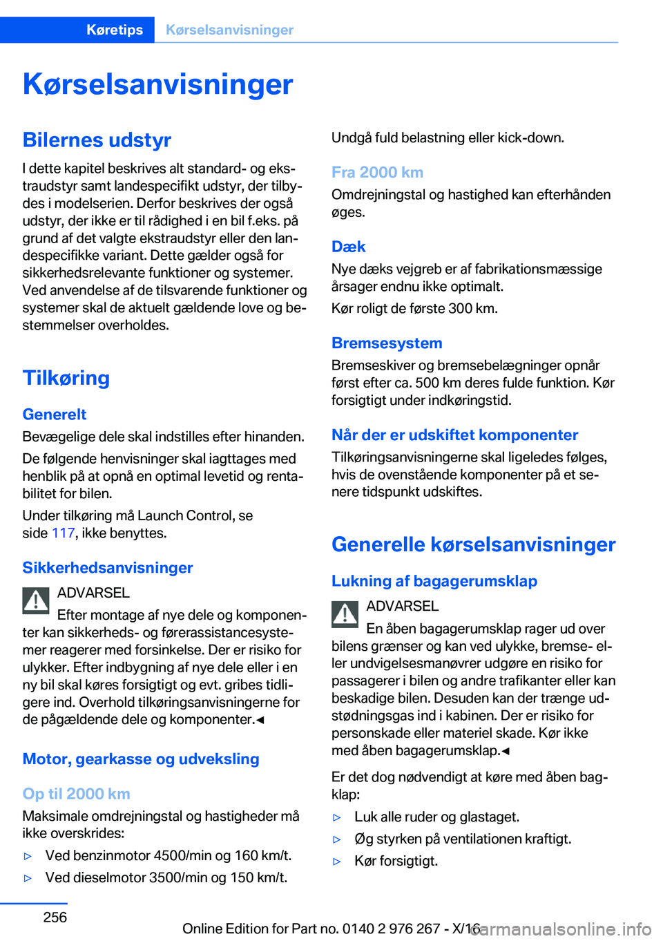 BMW 7 SERIES 2017  InstruktionsbØger (in Danish) �K�