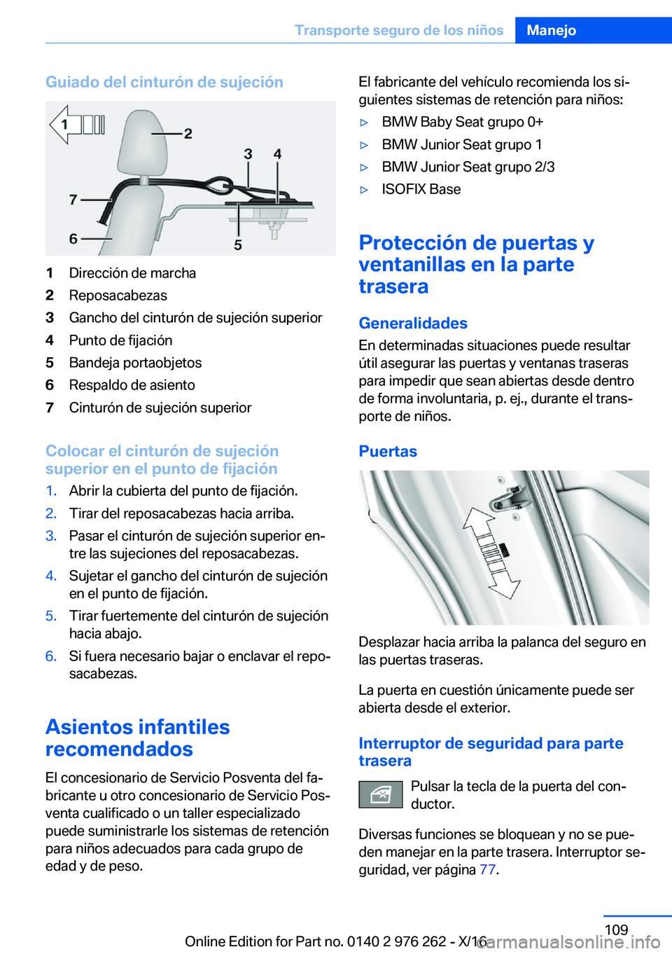 BMW 7 SERIES 2017  Manuales de Empleo (in Spanish) �G�u�i�a�d�o��d�e�l��c�i�n�t�u�r�