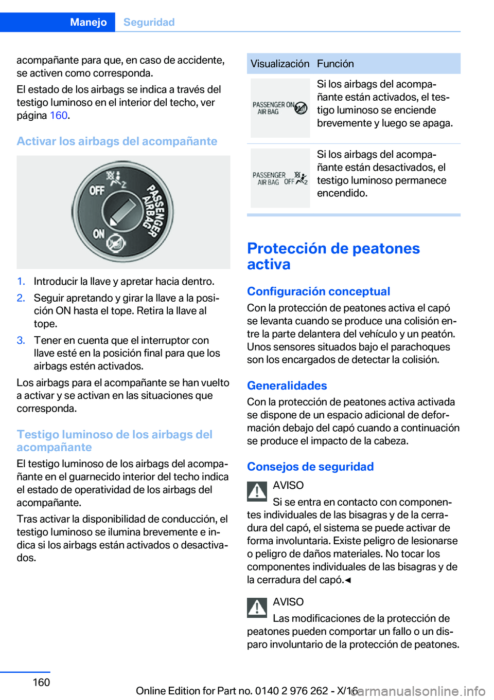 BMW 7 SERIES 2017  Manuales de Empleo (in Spanish) �a�c�o�m�p�a�