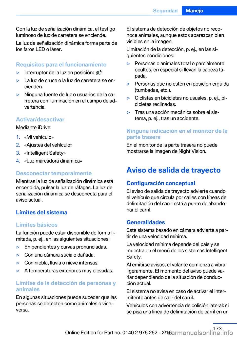 BMW 7 SERIES 2017  Manuales de Empleo (in Spanish) �C�o�n� �l�a� �l�u�z� �d�e� �s�e�