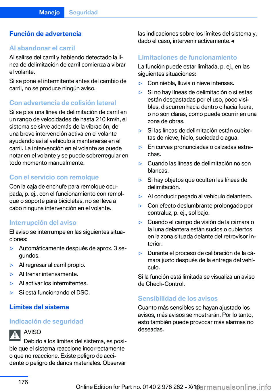 BMW 7 SERIES 2017  Manuales de Empleo (in Spanish) �F�u�n�c�i�