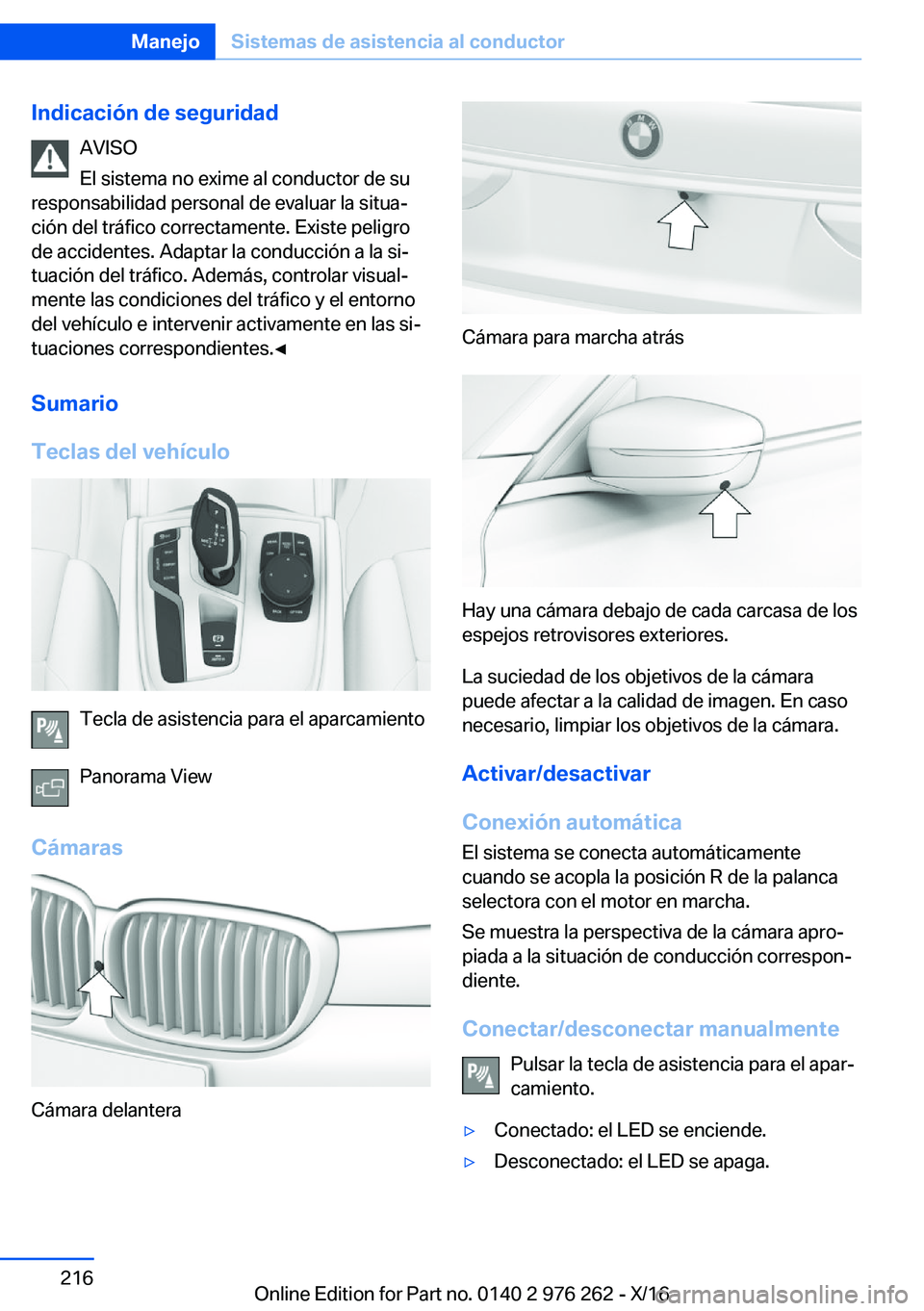 BMW 7 SERIES 2017  Manuales de Empleo (in Spanish) �I�n�d�i�c�a�c�i�
