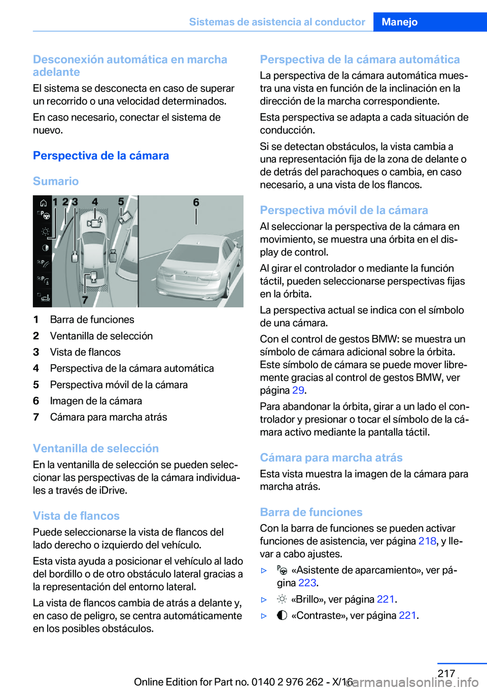 BMW 7 SERIES 2017  Manuales de Empleo (in Spanish) �D�e�s�c�o�n�e�x�i�