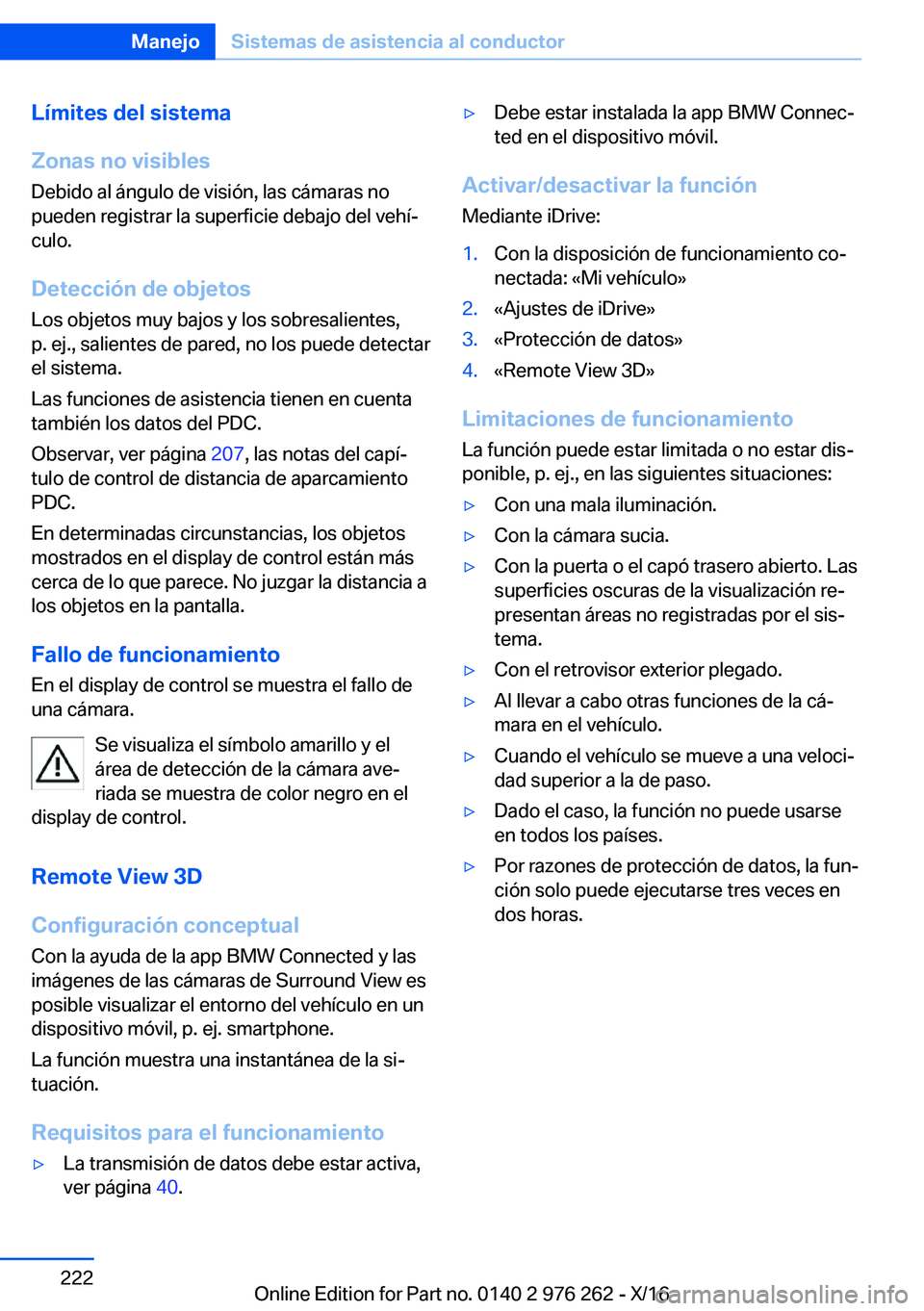 BMW 7 SERIES 2017  Manuales de Empleo (in Spanish) �L�