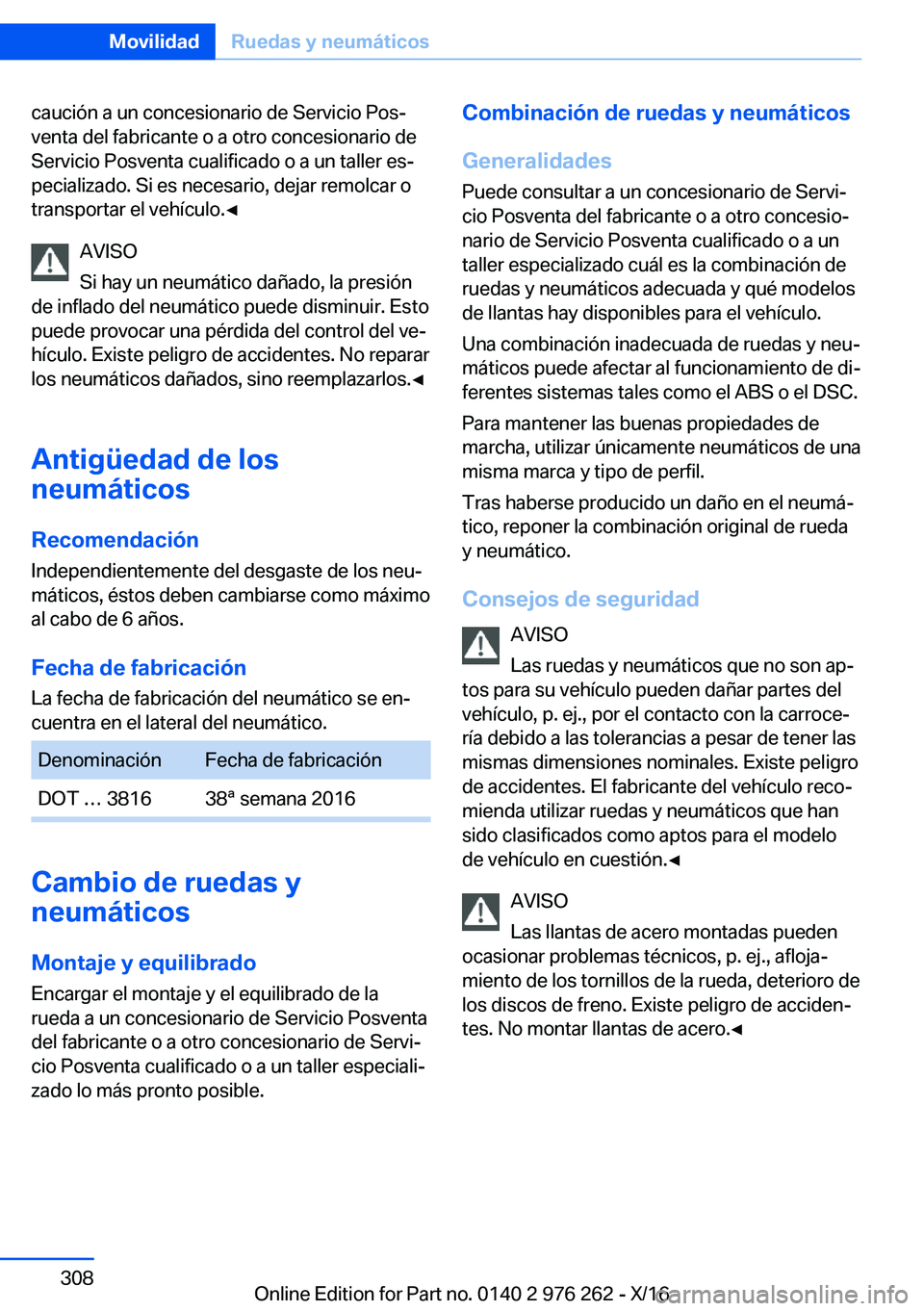 BMW 7 SERIES 2017  Manuales de Empleo (in Spanish) �c�a�u�c�i�