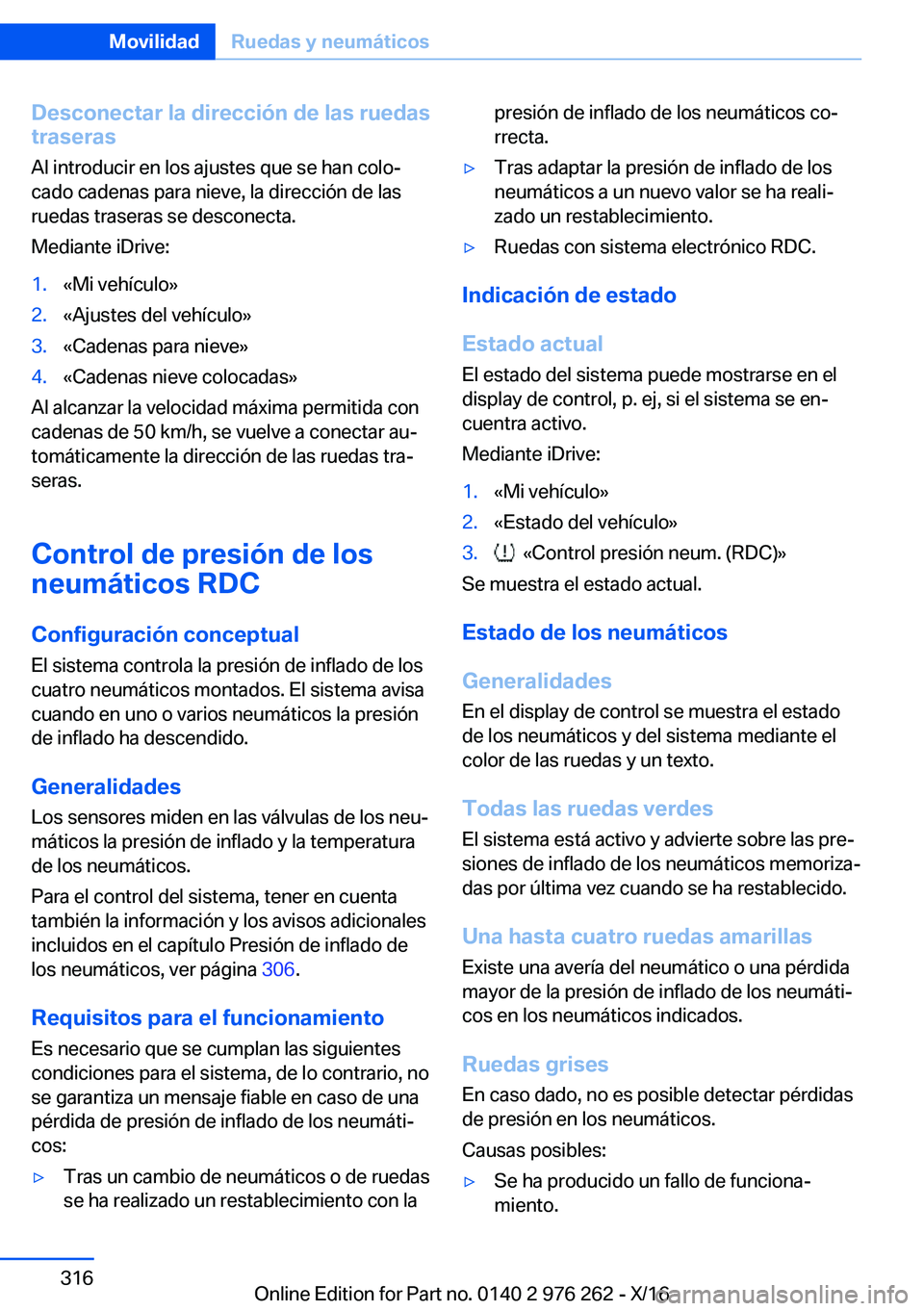 BMW 7 SERIES 2017  Manuales de Empleo (in Spanish) �D�e�s�c�o�n�e�c�t�a�r��l�a��d�i�r�e�c�c�i�