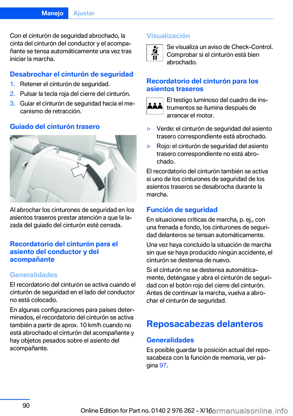 BMW 7 SERIES 2017  Manuales de Empleo (in Spanish) �C�o�n� �e�l� �c�i�n�t�u�r�