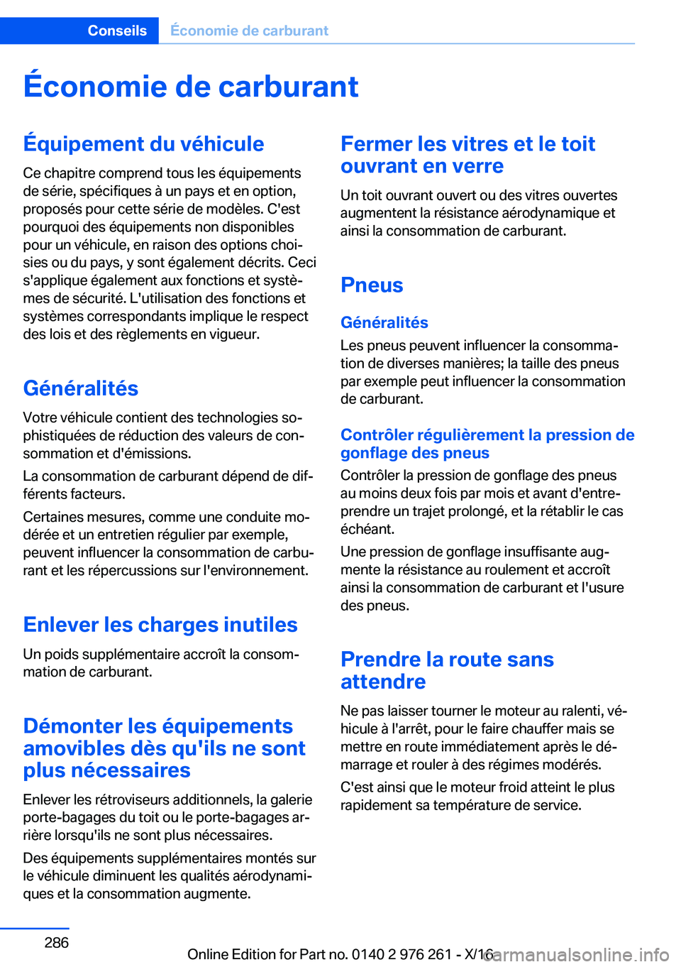 BMW 7 SERIES 2017  Notices Demploi (in French) �