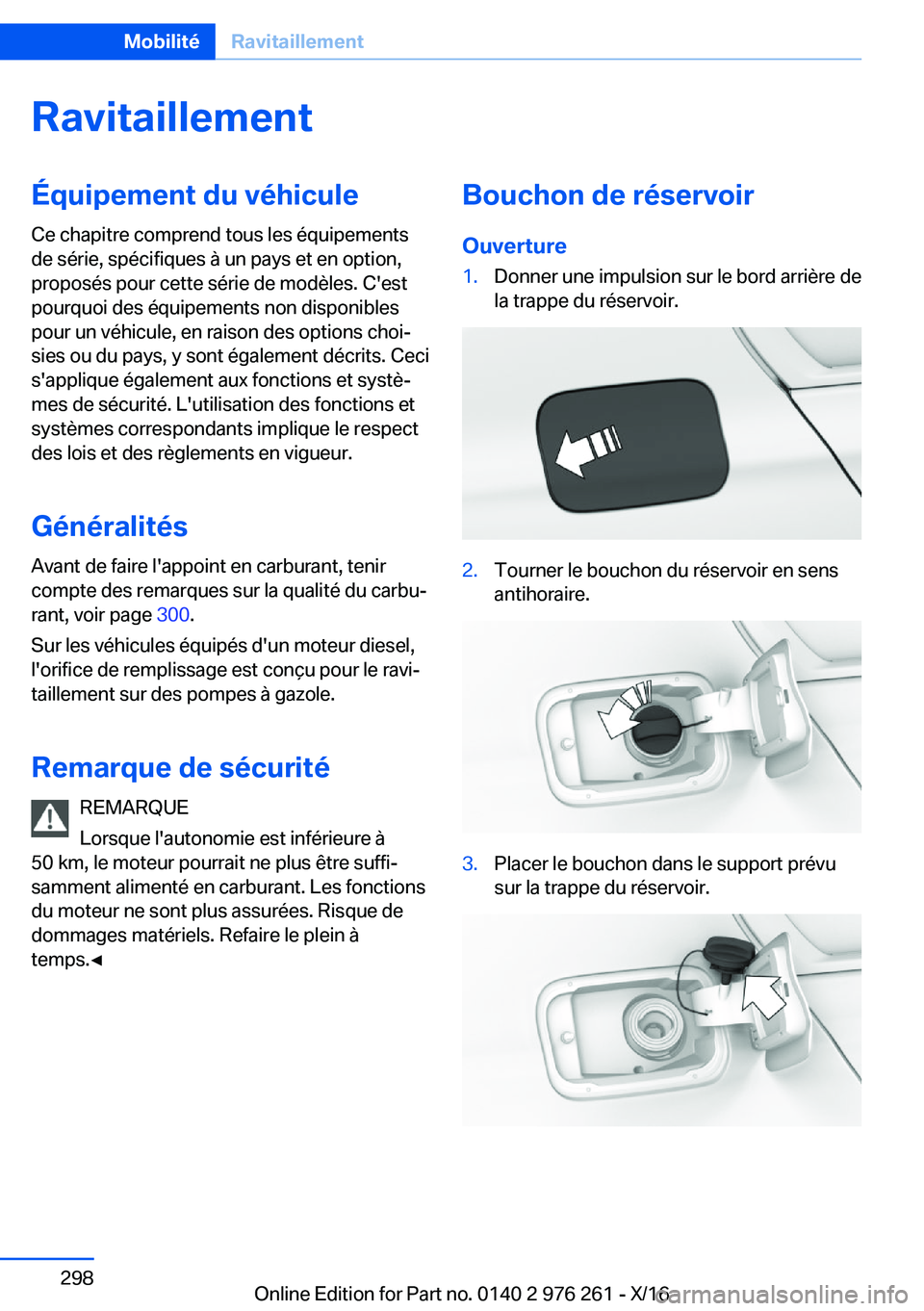 BMW 7 SERIES 2017  Notices Demploi (in French) �R�a�v�i�t�a�i�l�l�e�m�e�n�t�