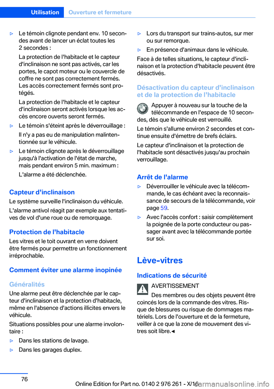 BMW 7 SERIES 2017  Notices Demploi (in French) 'y�L�e� �t�é�m�o�i�n� �c�l�i�g�n�o�t�e� �p�e�n�d�a�n�t� �e�n�v�.� �1�0� �s�e�c�o�nj�d�e�s� �a�v�a�n�t� �d�e� �l�a�n�c�e�r� �u�n� �é�c�l�a�t� �t�o�u�t�e�s� �l�e�s�2� �s�e�c�o�n�d�e�s� �:
�L�a� �