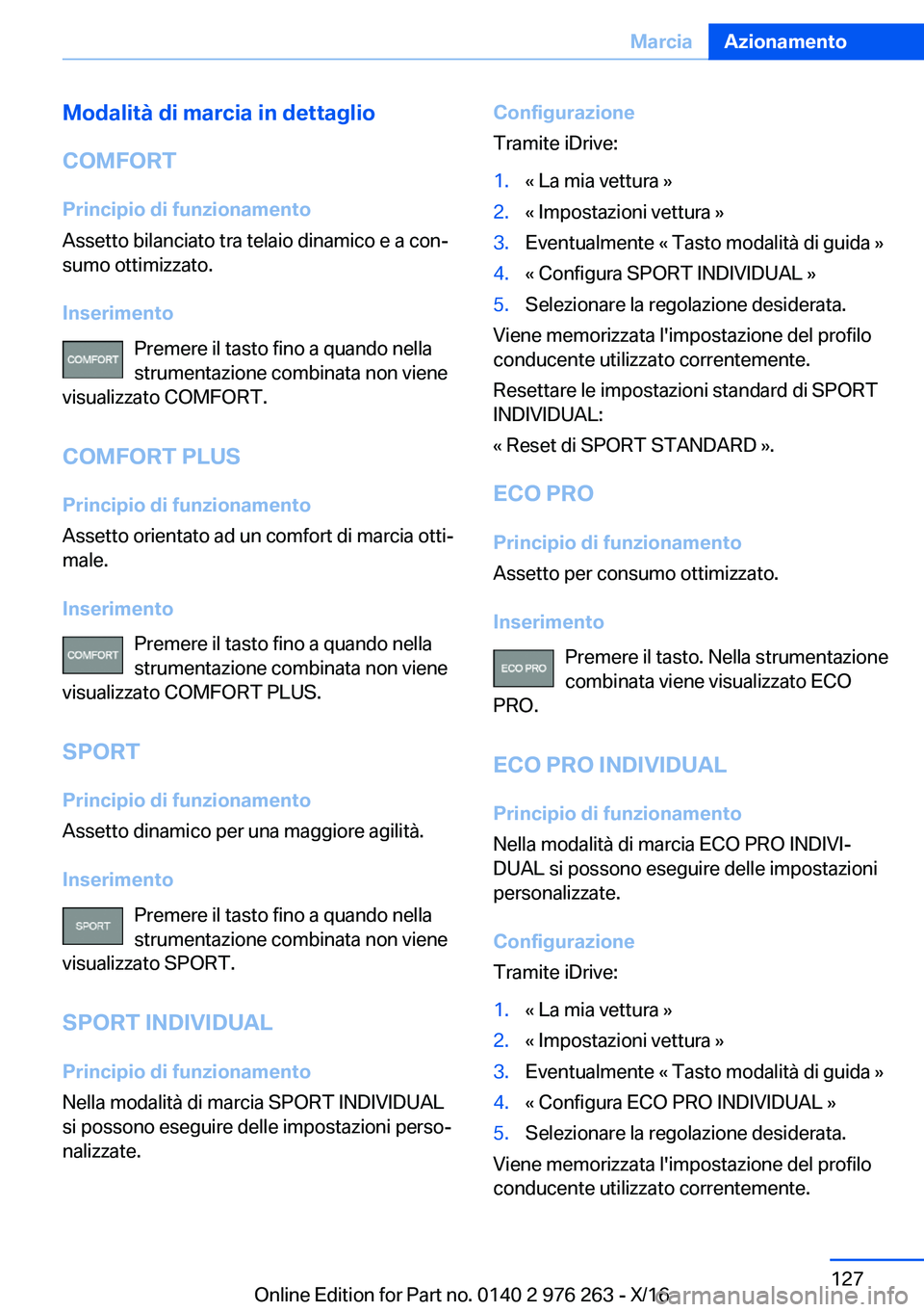 BMW 7 SERIES 2017  Libretti Di Uso E manutenzione (in Italian) �M�o�d�a�l�i�t�