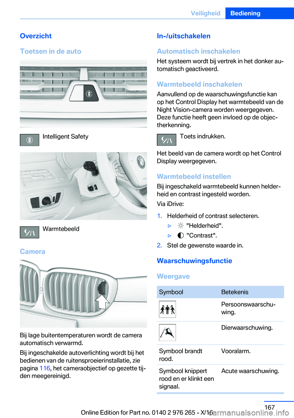 BMW 7 SERIES 2017  Instructieboekjes (in Dutch) �O�v�e�r�z�i�c�h�t
�T�o�e�t�s�e�n��i�n��d�e��a�u�t�o
�I�n�t�e�l�l�i�g�e�n�t� �S�a�f�e�t�y
�W�a�r�m�t�e�b�e�e�l�d
�C�a�m�e�r�a
�B�i�j� �l�a�g�e� �b�u�i�t�e�n�t�e�m�p�e�r�a�t�u�r�e�n� �w�o�r�d�t� �d�