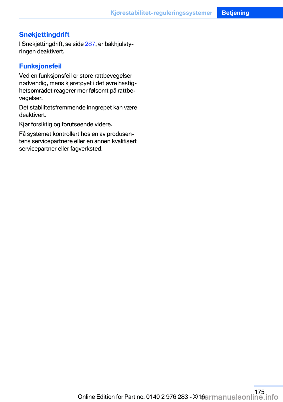 BMW 7 SERIES 2017  InstruksjonsbØker (in Norwegian) �S�n�