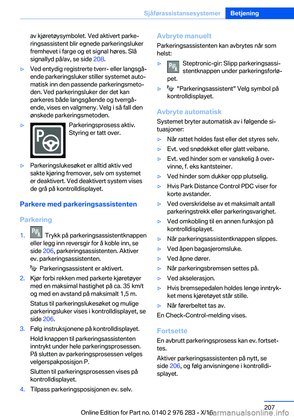 BMW 7 SERIES 2017  InstruksjonsbØker (in Norwegian) �a�v� �k�j�
