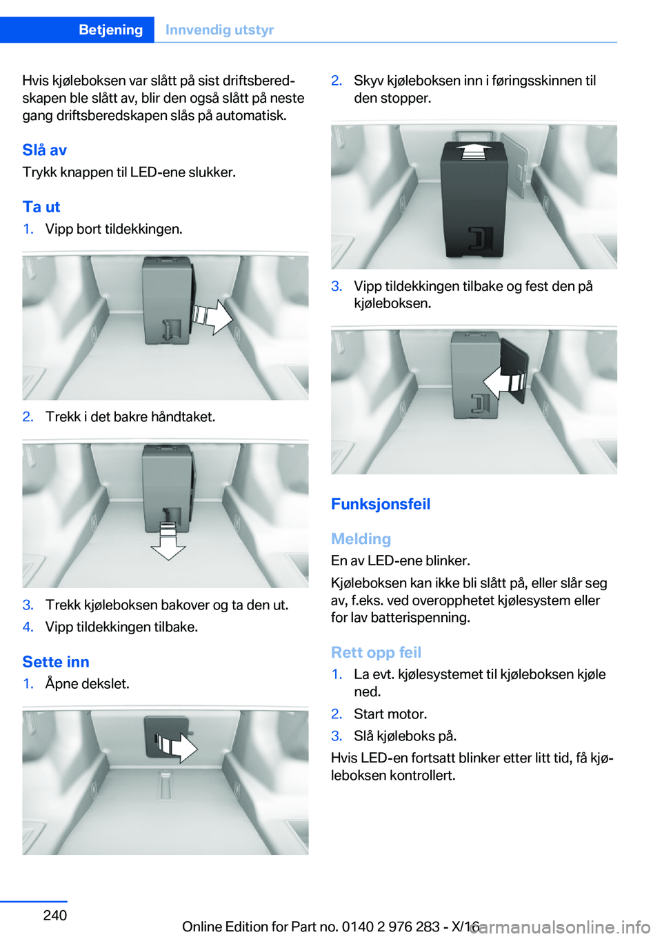 BMW 7 SERIES 2017  InstruksjonsbØker (in Norwegian) �H�v�i�s� �k�j�