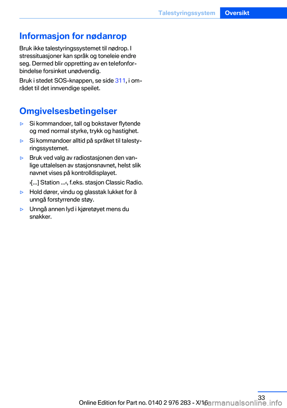 BMW 7 SERIES 2017  InstruksjonsbØker (in Norwegian) �I�n�f�o�r�m�a�s�j�o�n��f�o�r��n�