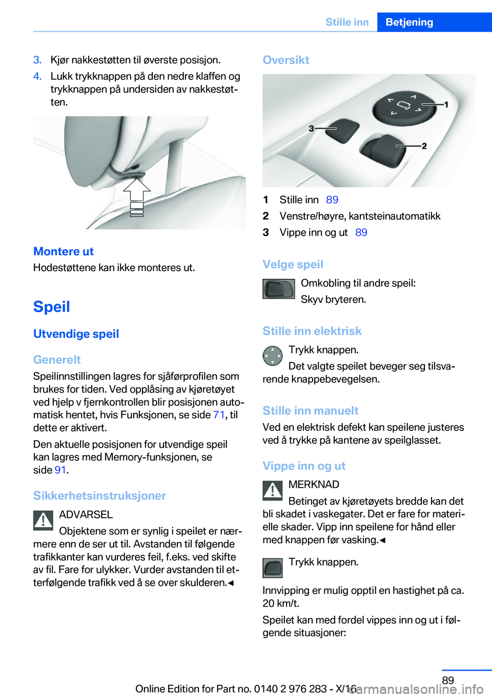BMW 7 SERIES 2017  InstruksjonsbØker (in Norwegian) �3�.�K�j�
