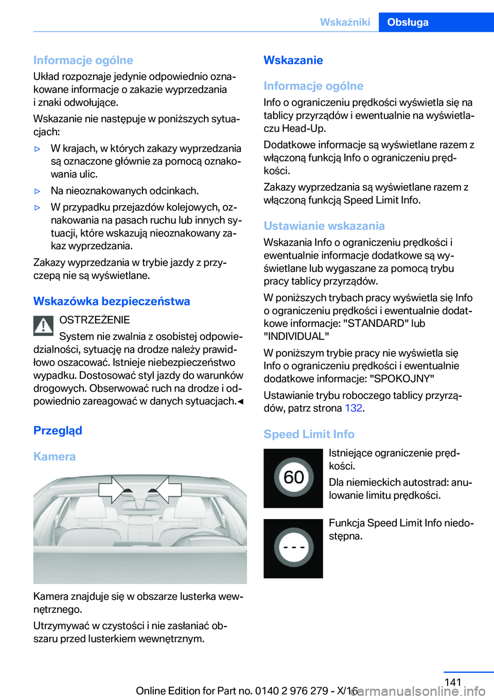 BMW 7 SERIES 2017  Instrukcja obsługi (in Polish) �I�n�f�o�r�m�a�c�j�e��o�g�