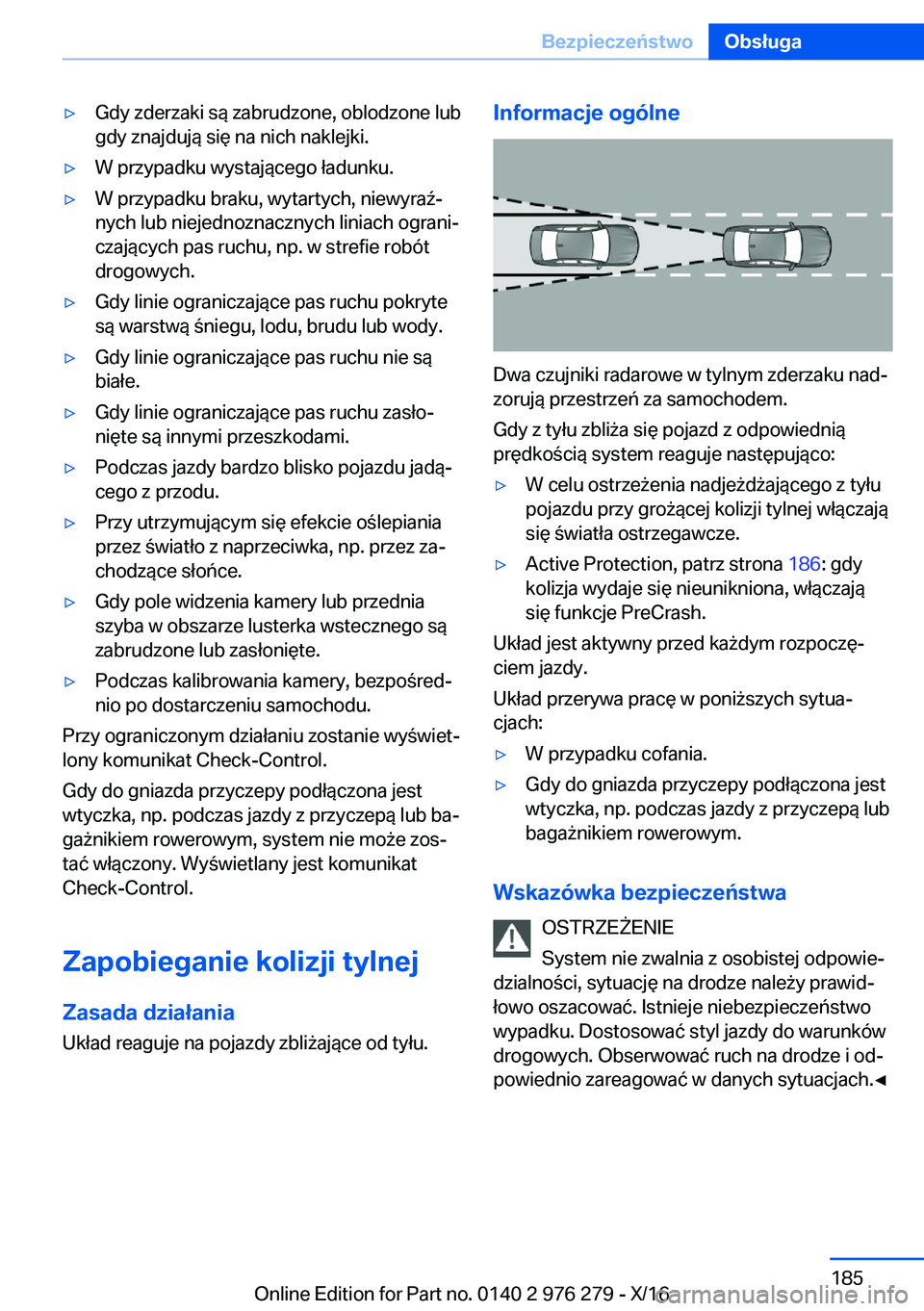 BMW 7 SERIES 2017  Instrukcja obsługi (in Polish) 'y�G�d�y� �z�d�e�r�z�a�k�i� �s�