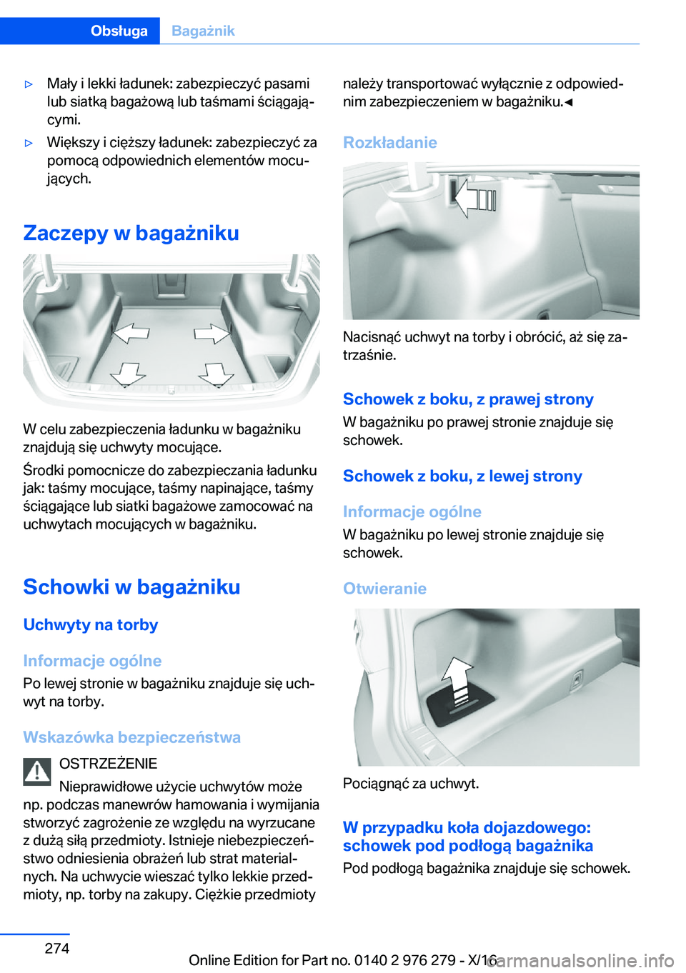BMW 7 SERIES 2017  Instrukcja obsługi (in Polish) 'y�M�a�ł�y� �i� �l�e�k�k�i� �ł�a�d�u�n�e�k�:� �z�a�b�e�z�p�i�e�c�z�y�