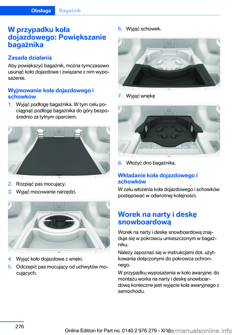 BMW 7 SERIES 2017  Instrukcja obsługi (in Polish) �W��p�r�z�y�p�a�d�k�u��k�o�ł�a
�d�o�j�a�z�d�o�w�e�g�o�:��P�o�w�i�