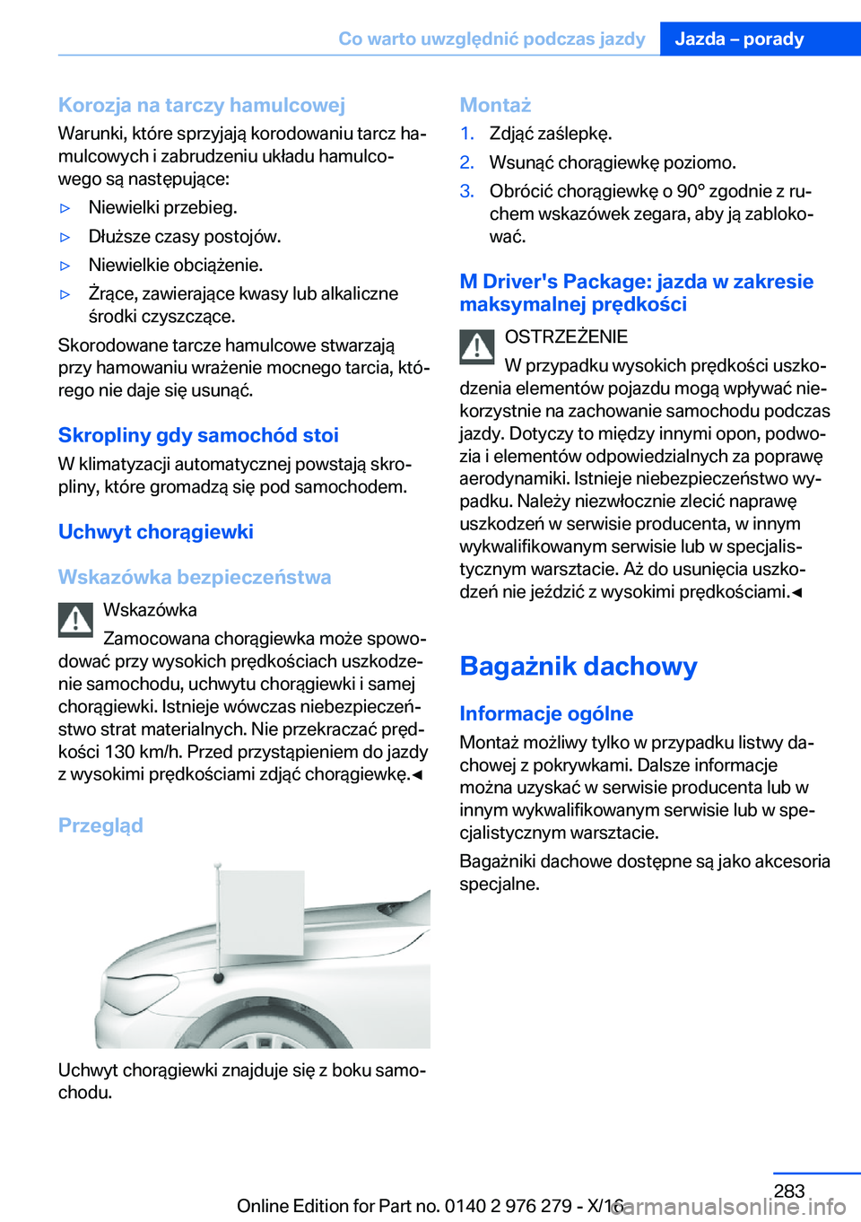 BMW 7 SERIES 2017  Instrukcja obsługi (in Polish) �K�o�r�o�z�j�a��n�a��t�a�r�c�z�y��h�a�m�u�l�c�o�w�e�j�W�a�r�u�n�k�i�,� �k�t�