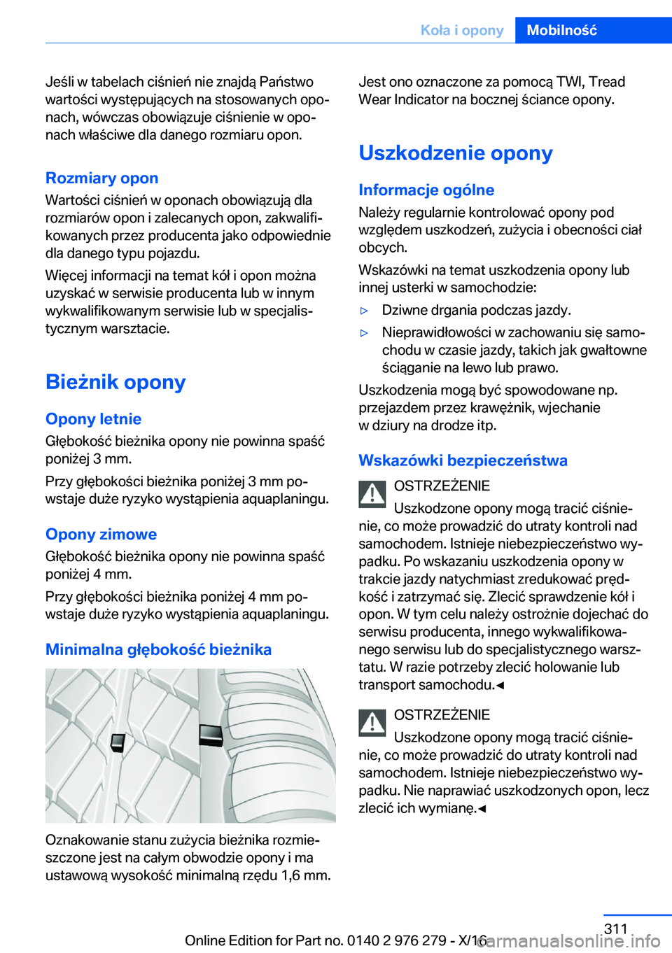 BMW 7 SERIES 2017  Instrukcja obsługi (in Polish) �J�e �l�i� �w� �t�a�b�e�l�a�c�h� �c�i �n�i�e�
