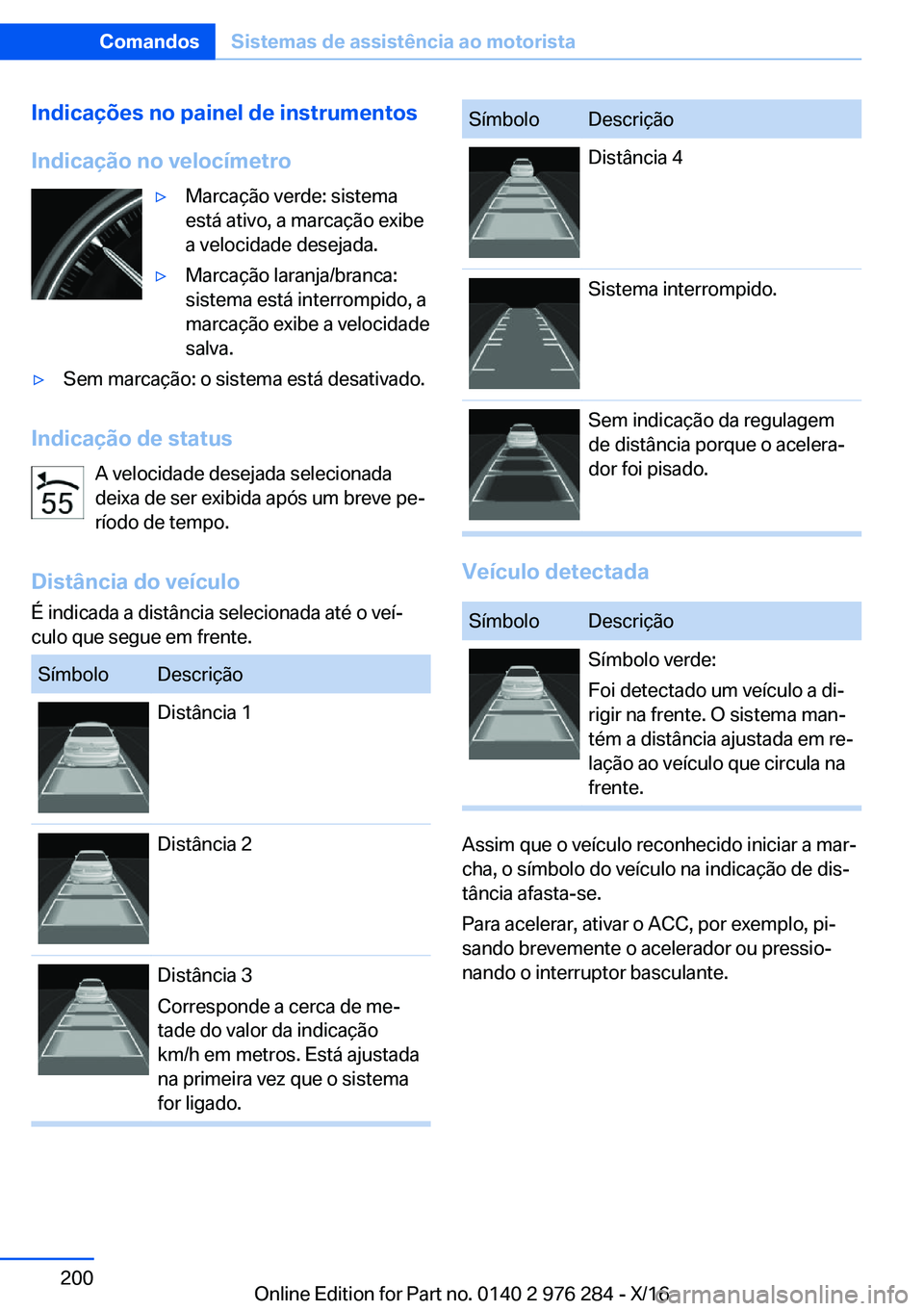 BMW 7 SERIES 2017  Manual do condutor (in Portuguese) �I�n�d�i�c�a�