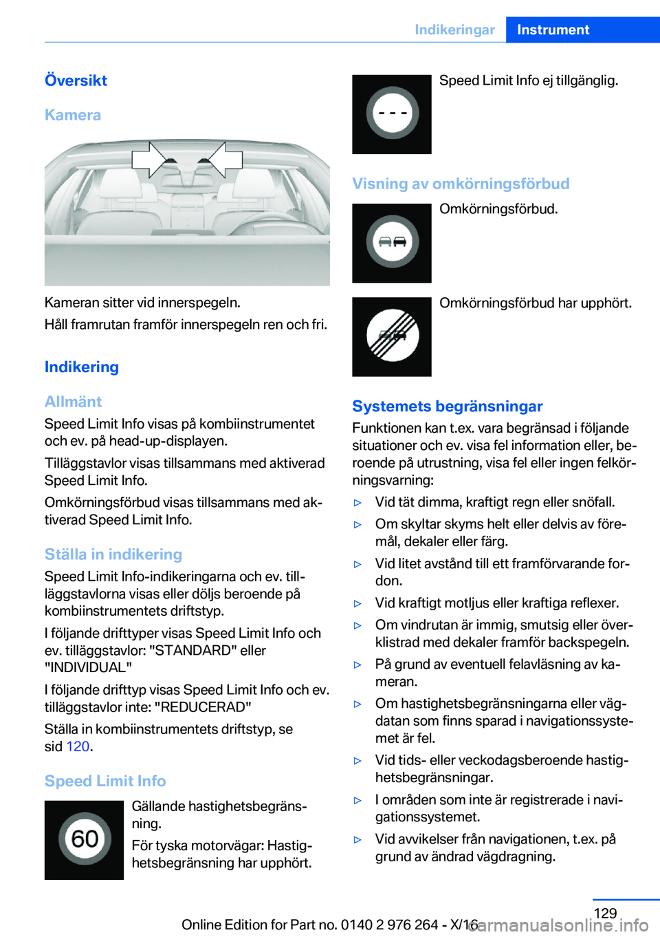 BMW 7 SERIES 2017  InstruktionsbÖcker (in Swedish) �