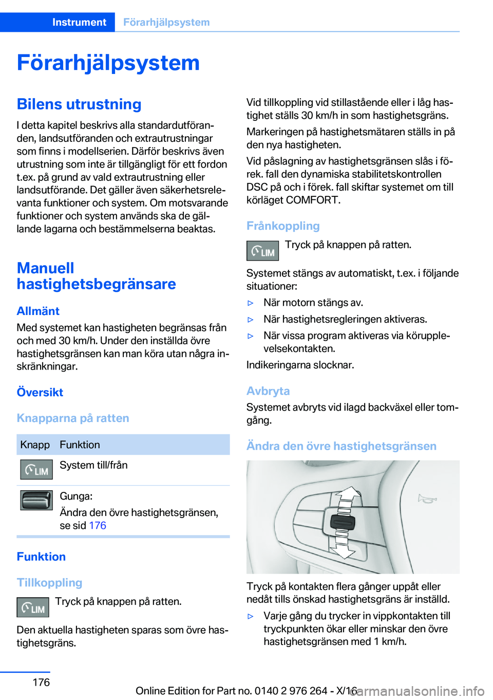BMW 7 SERIES 2017  InstruktionsbÖcker (in Swedish) �F�