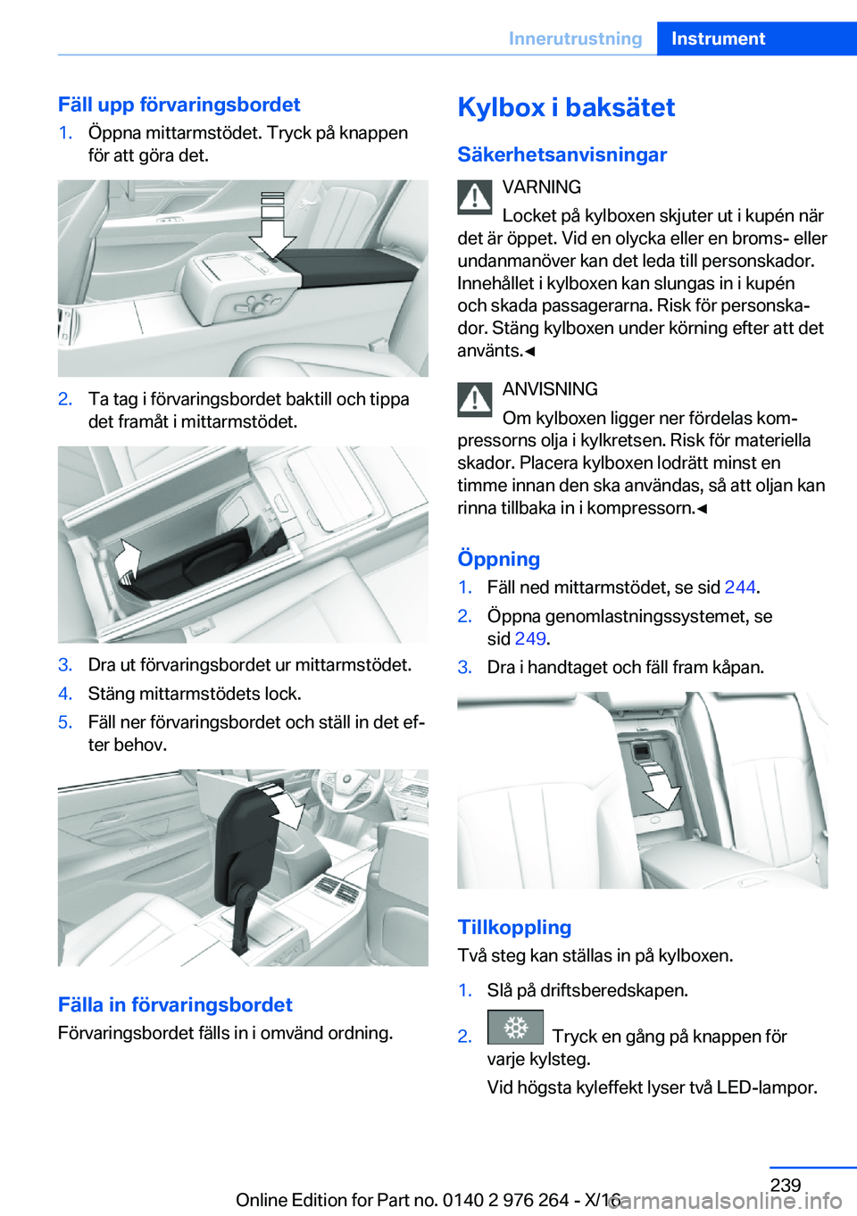 BMW 7 SERIES 2017  InstruktionsbÖcker (in Swedish) �F�ä�l�l��u�p�p��f�