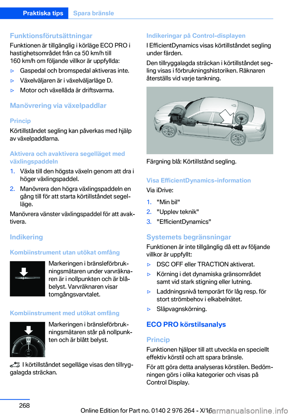 BMW 7 SERIES 2017  InstruktionsbÖcker (in Swedish) �F�u�n�k�t�i�o�n�s�f�
