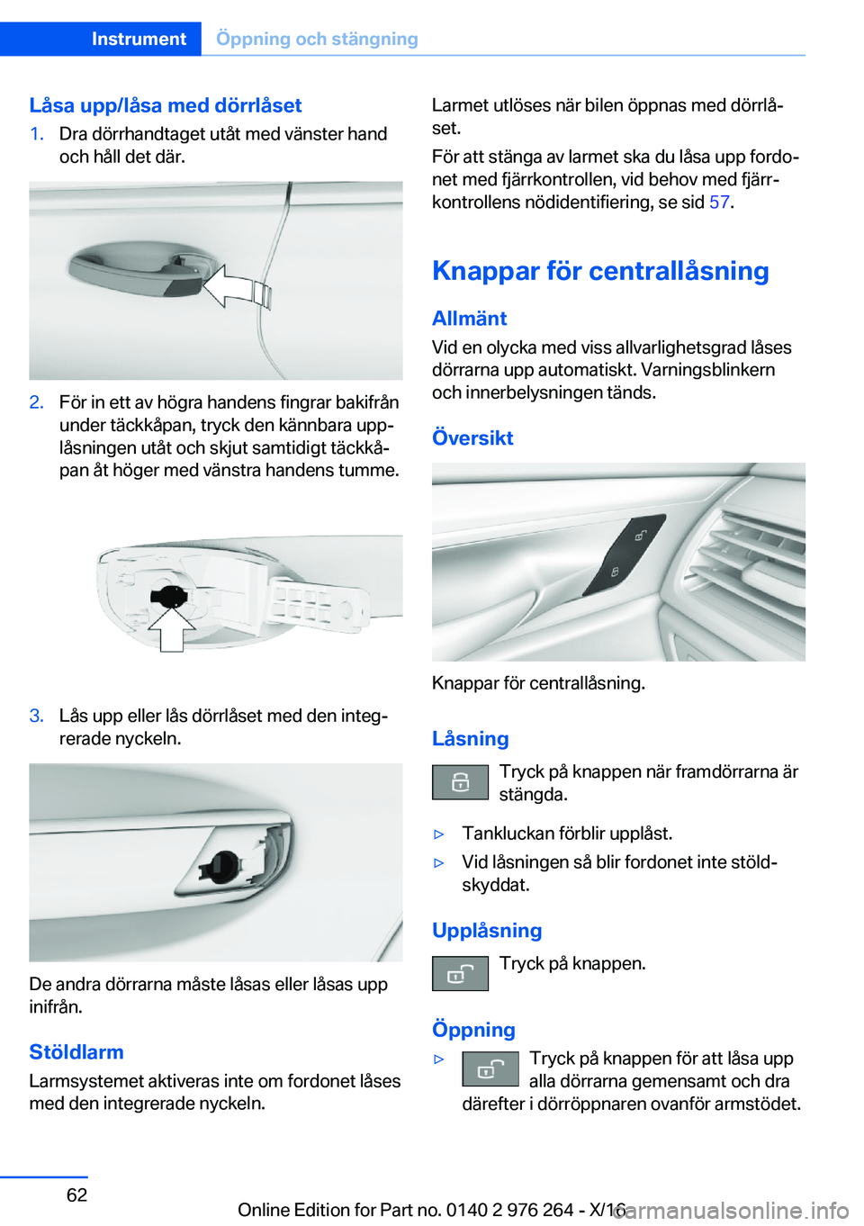 BMW 7 SERIES 2017  InstruktionsbÖcker (in Swedish) �L�å�s�a��u�p�p�/�l�å�s�a��m�e�d��d�