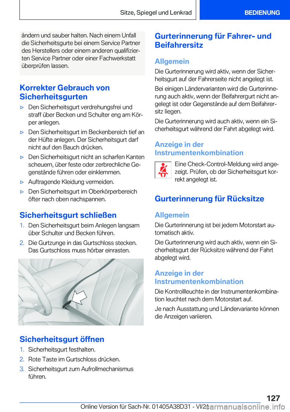BMW 8 SERIES 2022  Betriebsanleitungen (in German) �