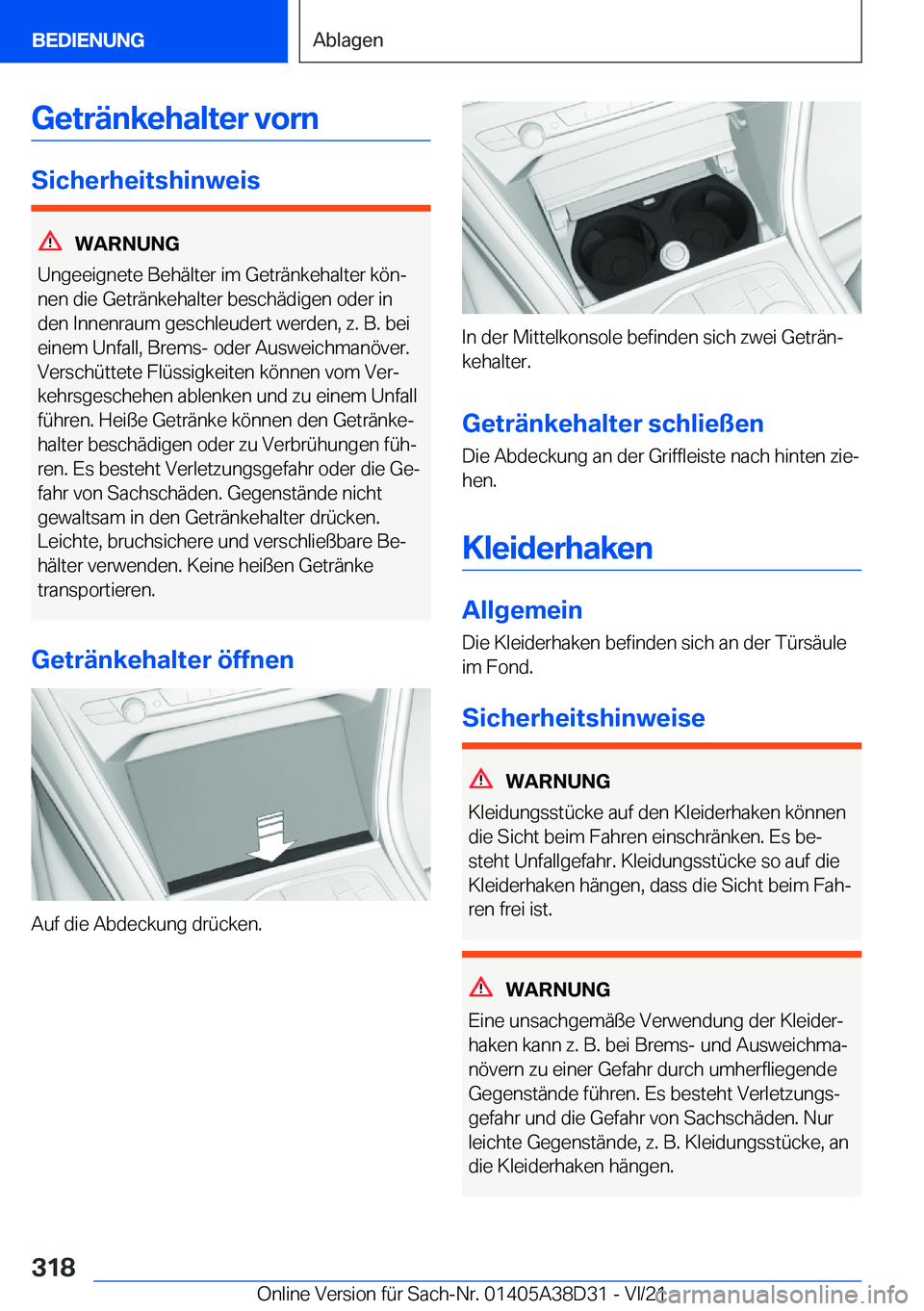 BMW 8 SERIES 2022  Betriebsanleitungen (in German) �G�e�t�r�