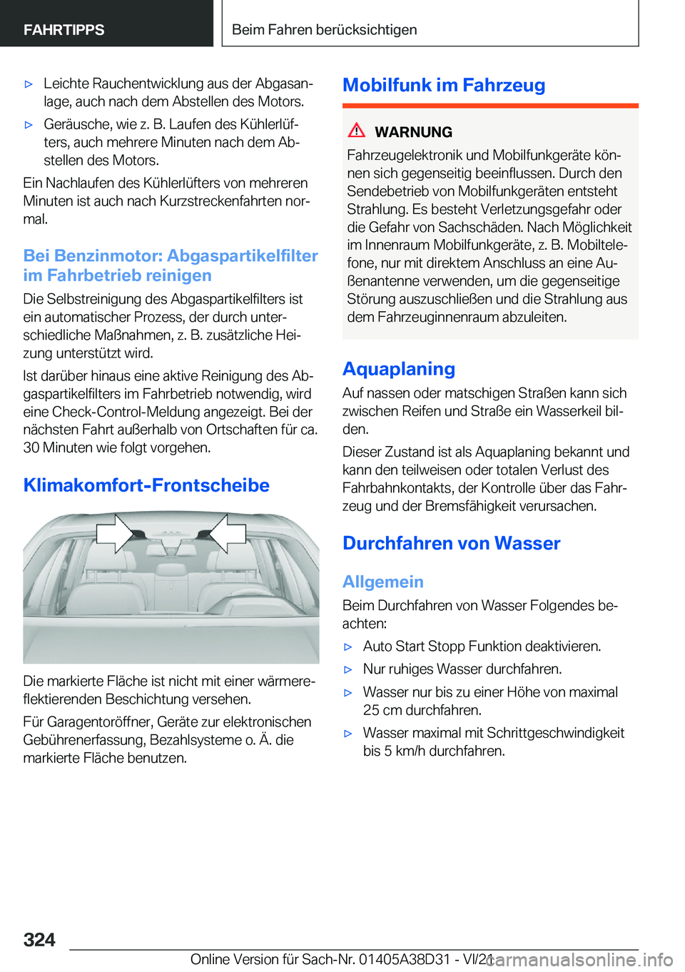 BMW 8 SERIES 2022  Betriebsanleitungen (in German) x�L�e�i�c�h�t�e��R�a�u�c�h�e�n�t�w�i�c�k�l�u�n�g��a�u�s��d�e�r��A�b�g�a�s�a�nj�l�a�g�e�,��a�u�c�h��n�a�c�h��d�e�m��A�b�s�t�e�l�l�e�n��d�e�s��M�o�t�o�r�s�.x�G�e�r�