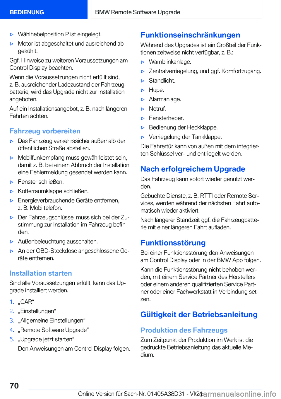 BMW 8 SERIES 2022  Betriebsanleitungen (in German) x�W�