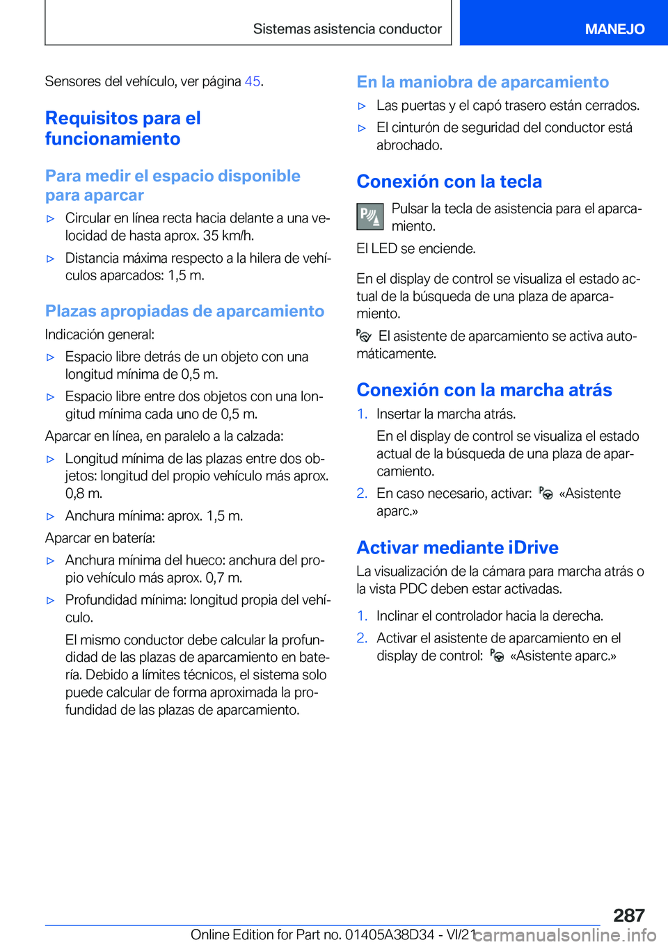 BMW 8 SERIES 2022  Manuales de Empleo (in Spanish) �S�e�n�s�o�r�e�s��d�e�l��v�e�h�