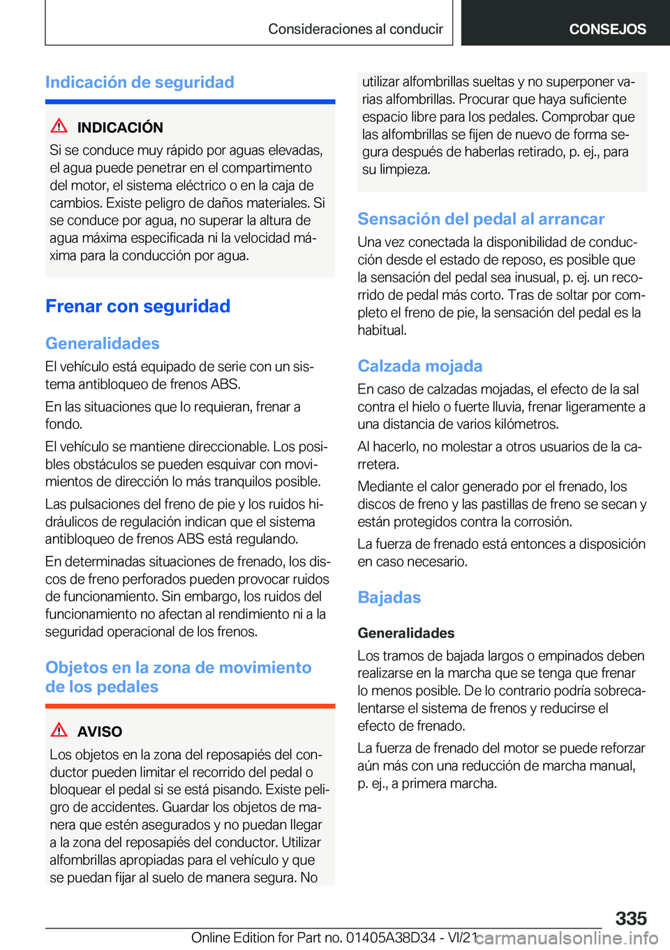 BMW 8 SERIES 2022  Manuales de Empleo (in Spanish) �I�n�d�i�c�a�c�i�