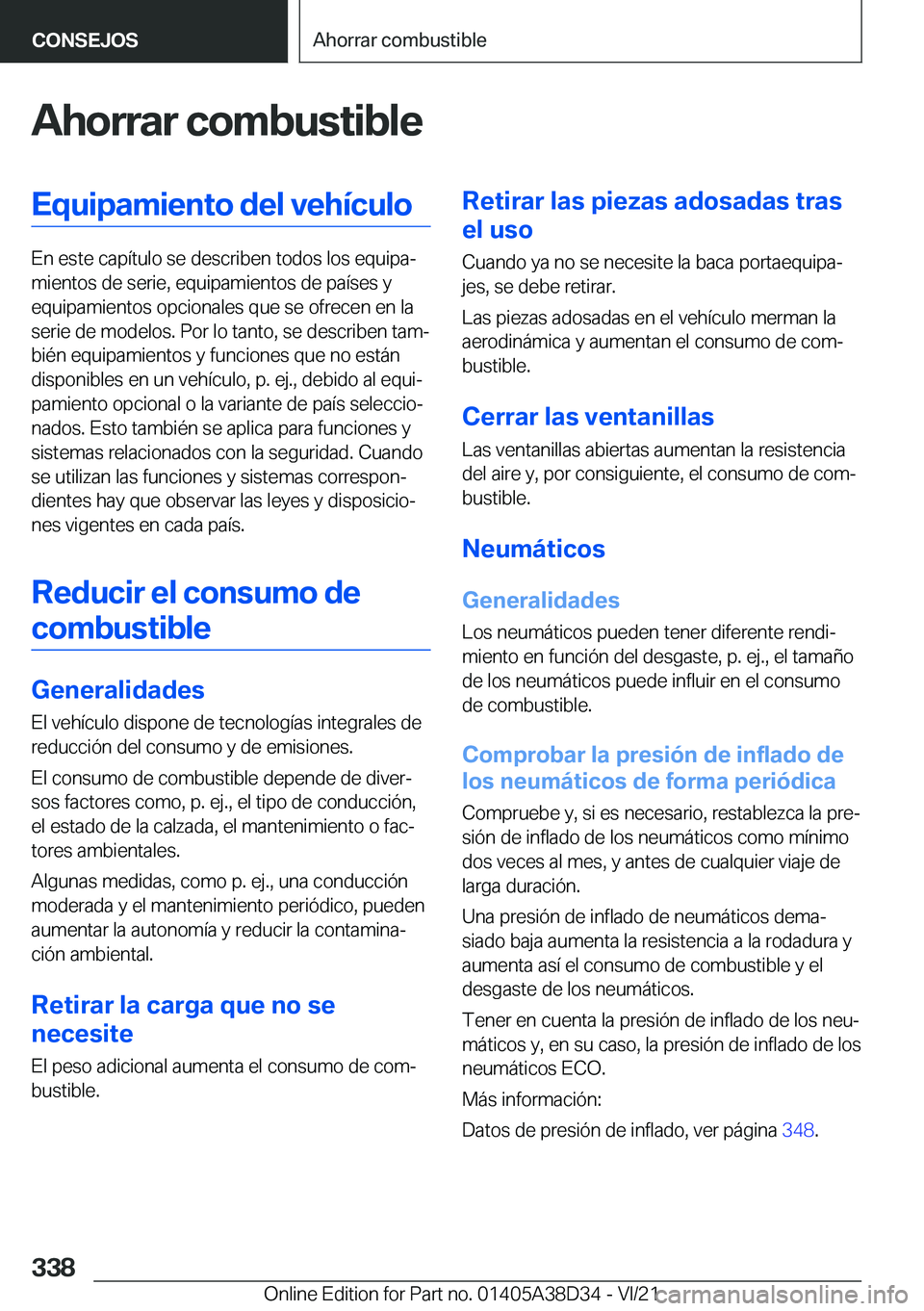 BMW 8 SERIES 2022  Manuales de Empleo (in Spanish) �A�h�o�r�r�a�r��c�o�m�b�u�s�t�i�b�l�e�E�q�u�i�p�a�m�i�e�n�t�o��d�e�l��v�e�h�